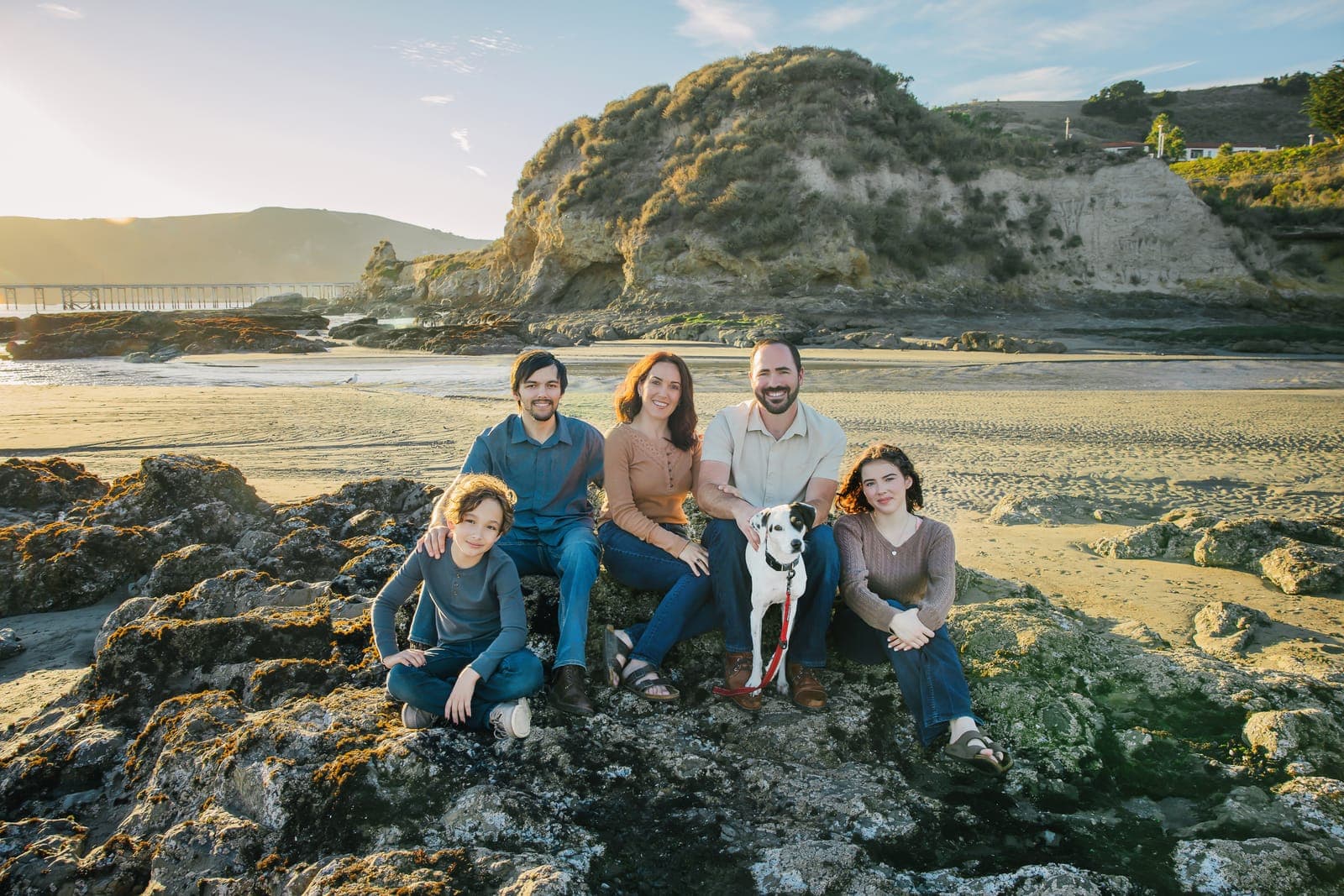 Family portrait session in Avila Beach, California by Amy Marlan Photography