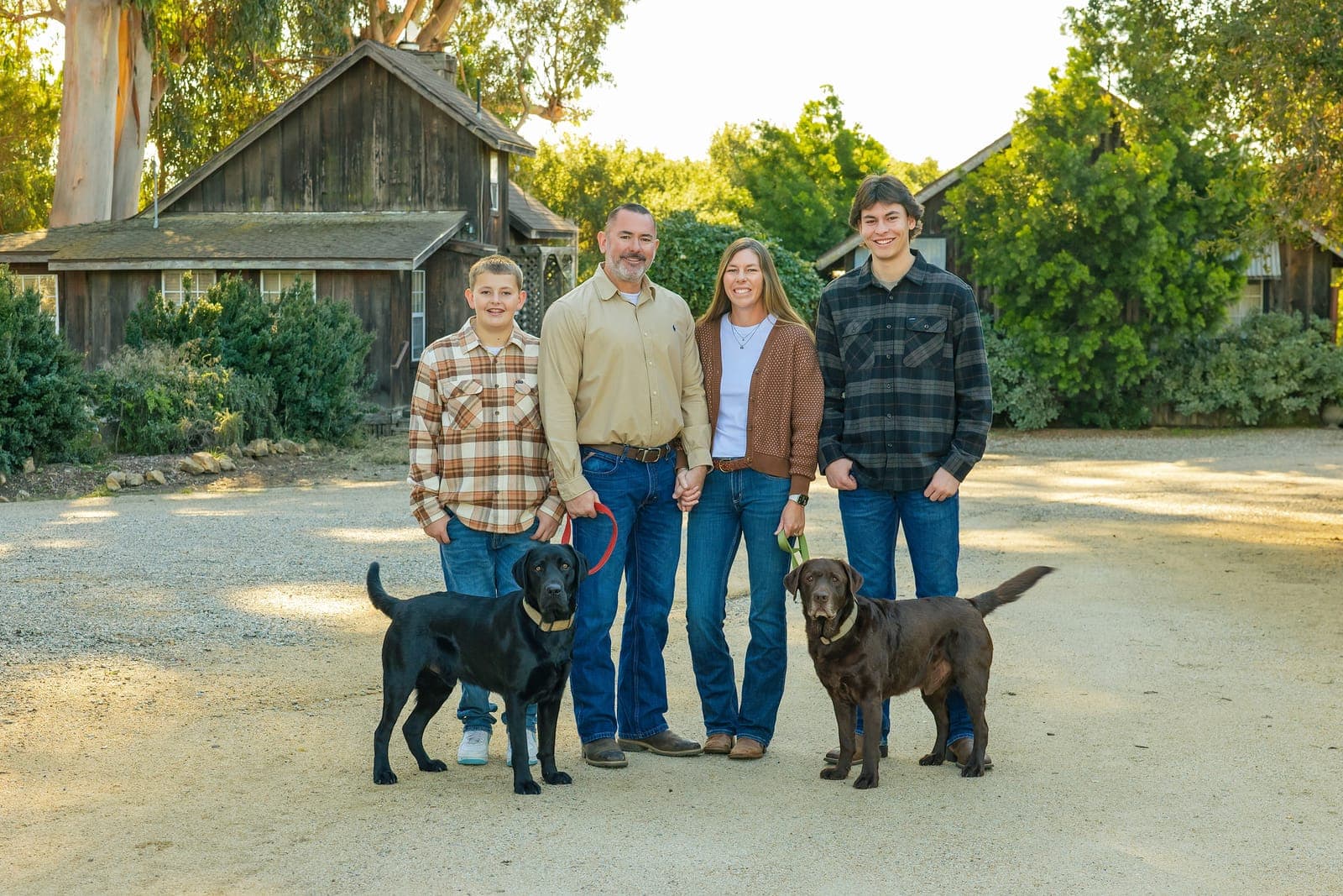 Amy Marlan directing a family portrait session on the Central Coast
