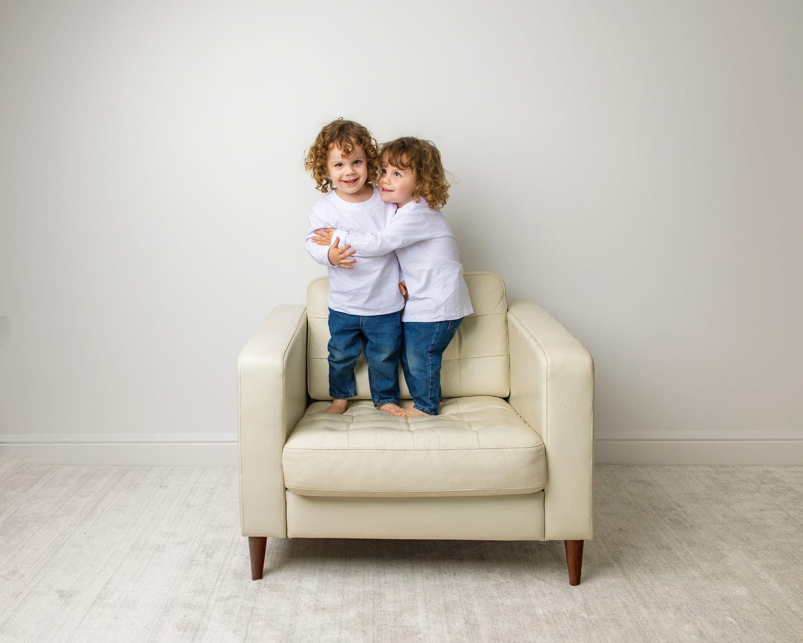 Candid family moment captured during a professional photography session