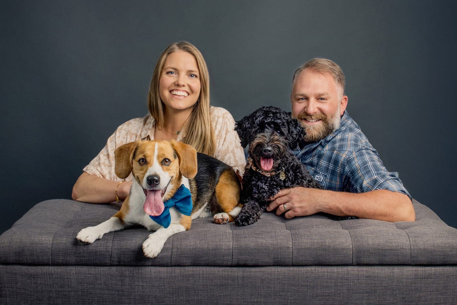 In-studio family portrait at Amy Marlan Photography's Grover Beach studio