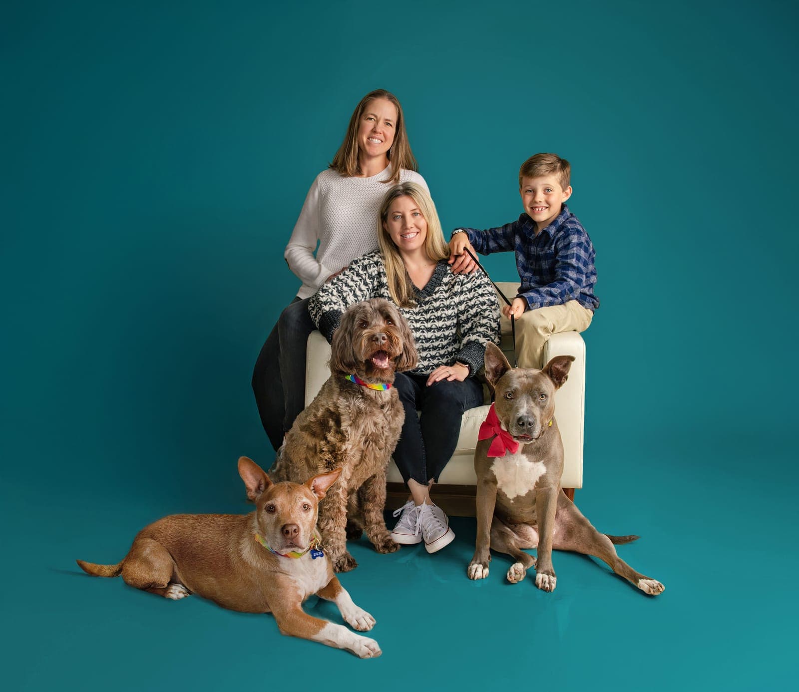 In-studio family portrait by Amy Marlan Photography