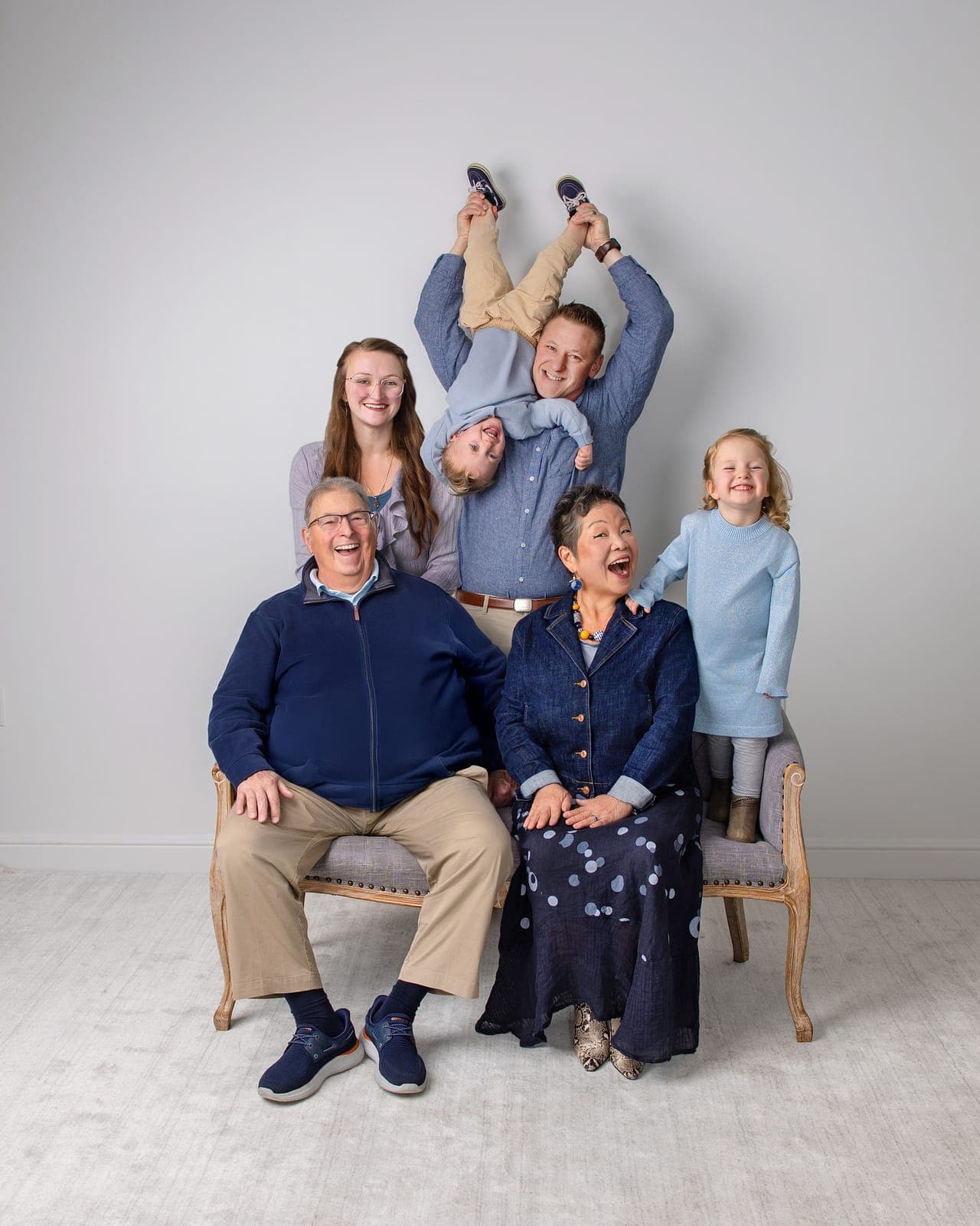 In-studio family portrait by Amy Marlan Photography